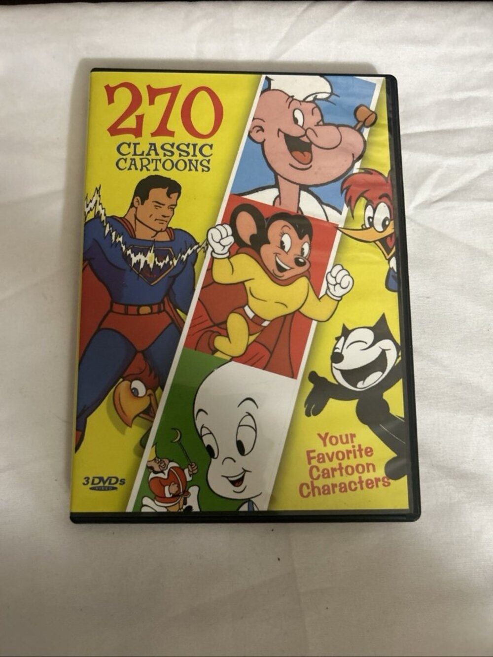 270 Classic Cartoons W/30 Hours of Cartoons Superman Popeye Casper Mighty Mouse